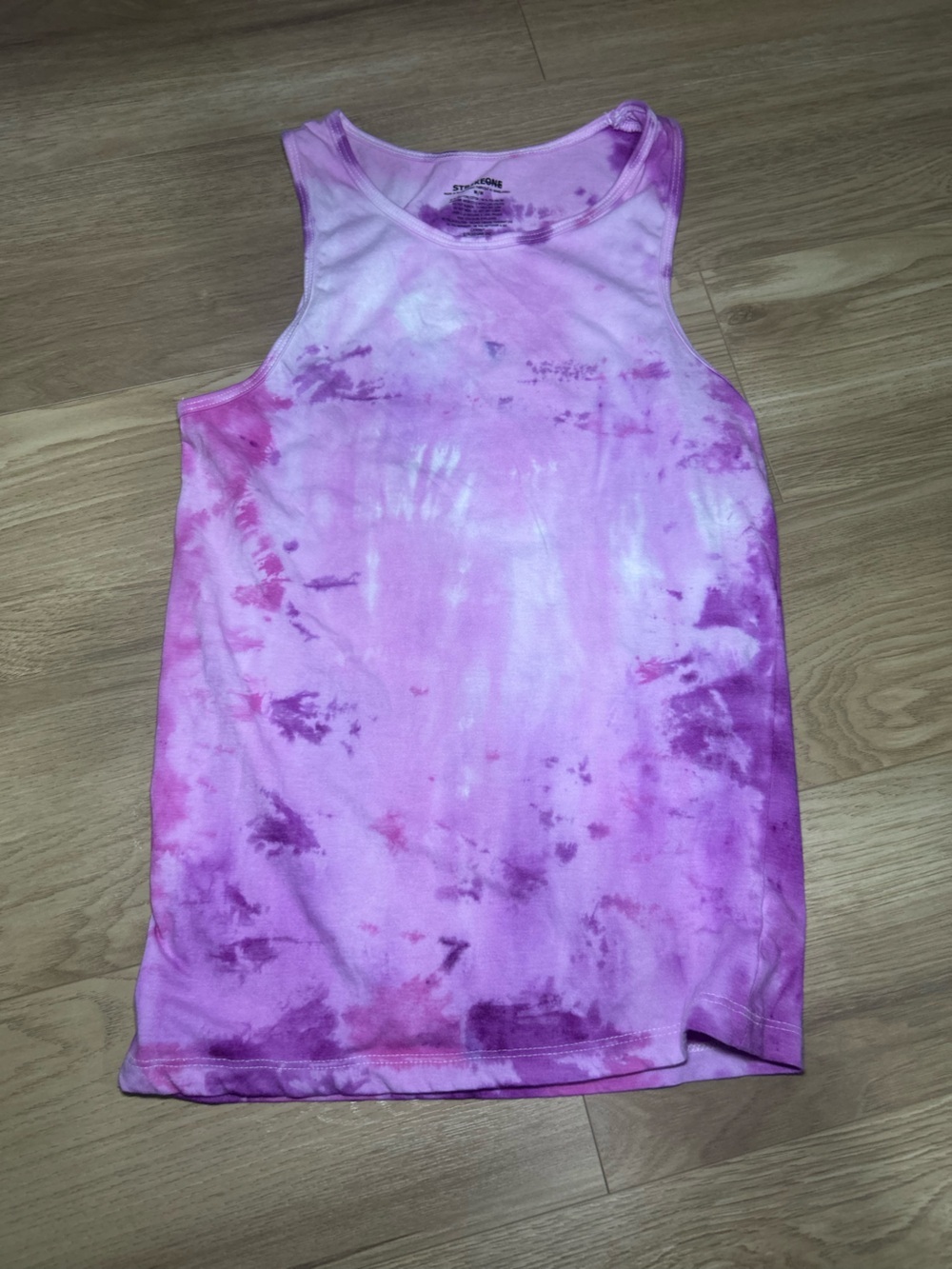 Tie-Dye Pink & Purple Tank Top - Women's Casual Layering Tank